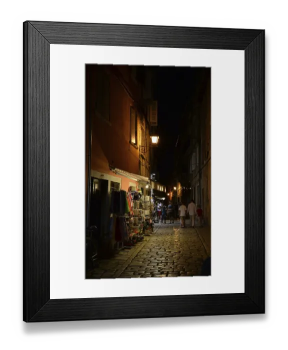 Framed Print : Houses, Rovinj, Istria, Croatia