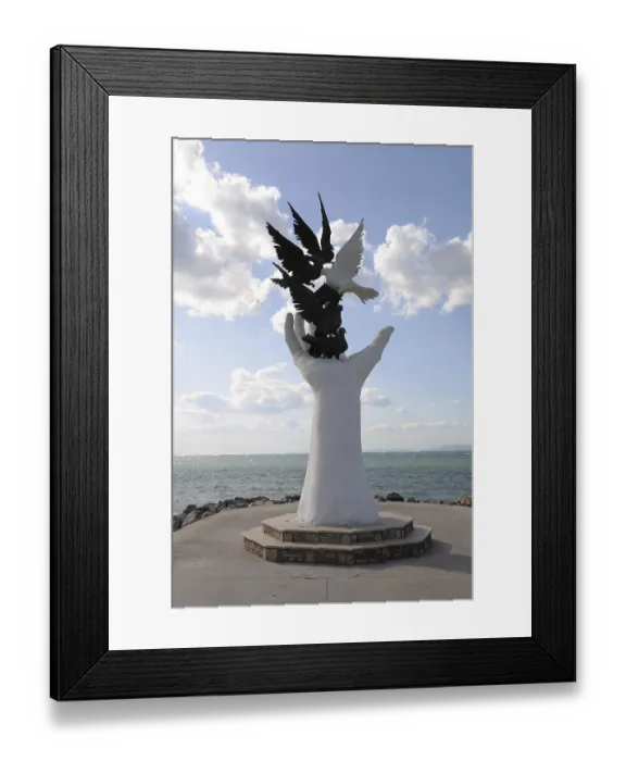 Framed Print : Peace monument, Kusadasi, Turkey
