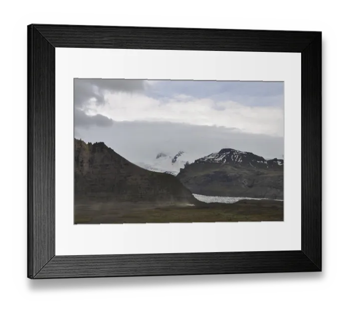 Framed Print : Vatnajokull, south coast, landscape