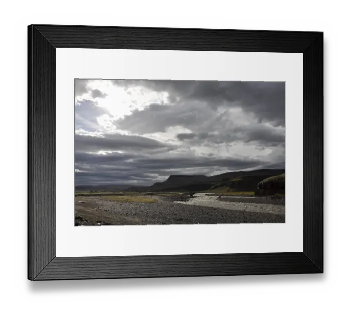 Framed Print : South, Iceland, river, valley, river valley Framed Print : South, Iceland, river, valley, river valley