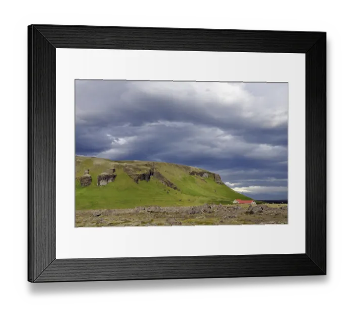 Framed Print : South, Iceland, mountain, table mountain Framed Print : South, Iceland, mountain, table mountain