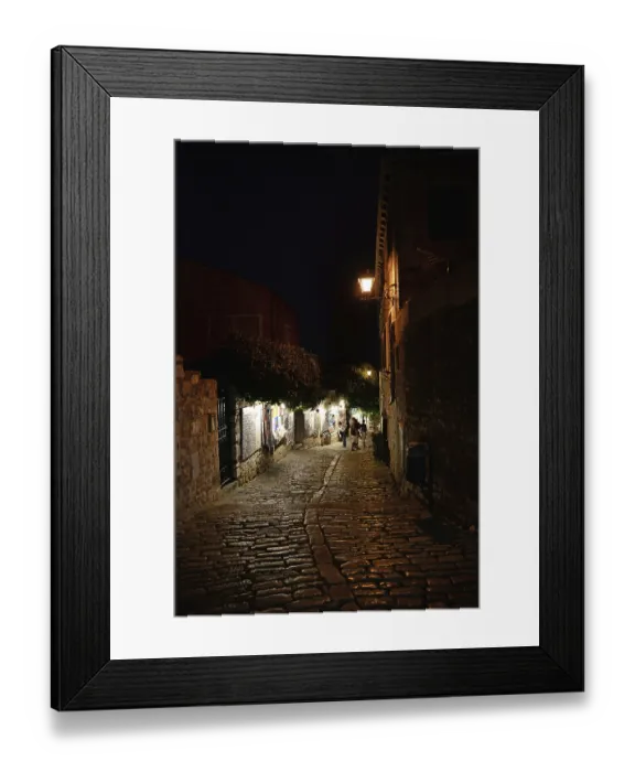 Framed Print : Houses, Rovinj, Istria, Croatia