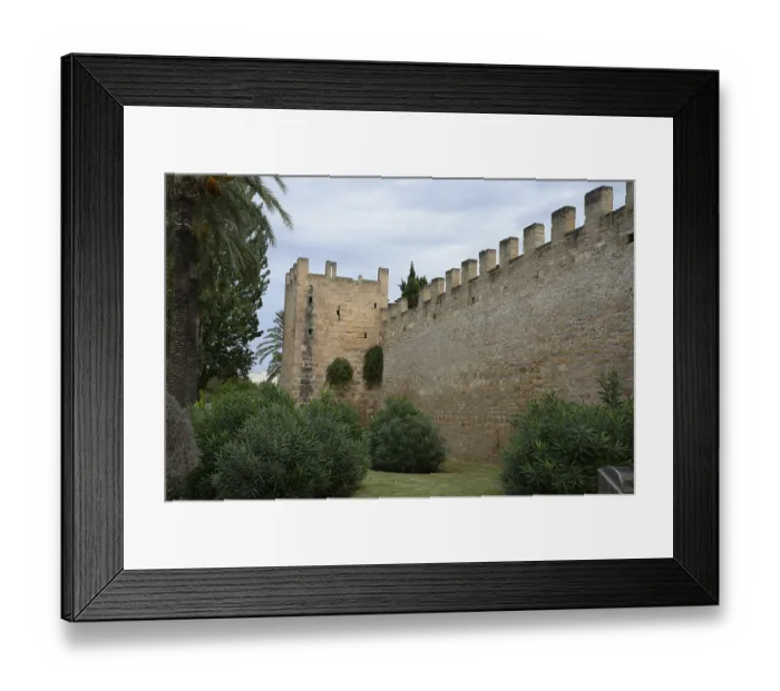 Framed Print : Alcudia, city wall, defence tower Framed Print : Alcudia, city wall, defence tower