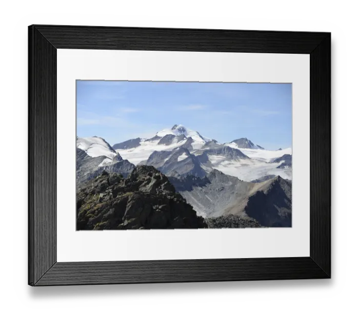 Framed Print : Wildspitze, Schwarzkogel, Otztaler Wildspitze