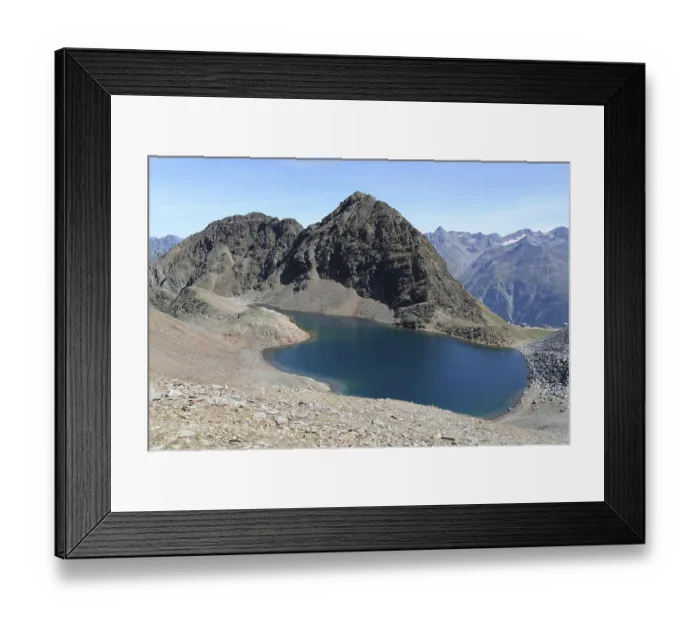 Framed Print : Lake, Schwarzsee, Rotkogel, Otztal Framed Print : Lake, Schwarzsee, Rotkogel, Otztal