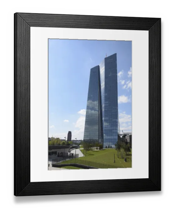 Framed Print : Frankfurt, Main, ECB, European Central Bank