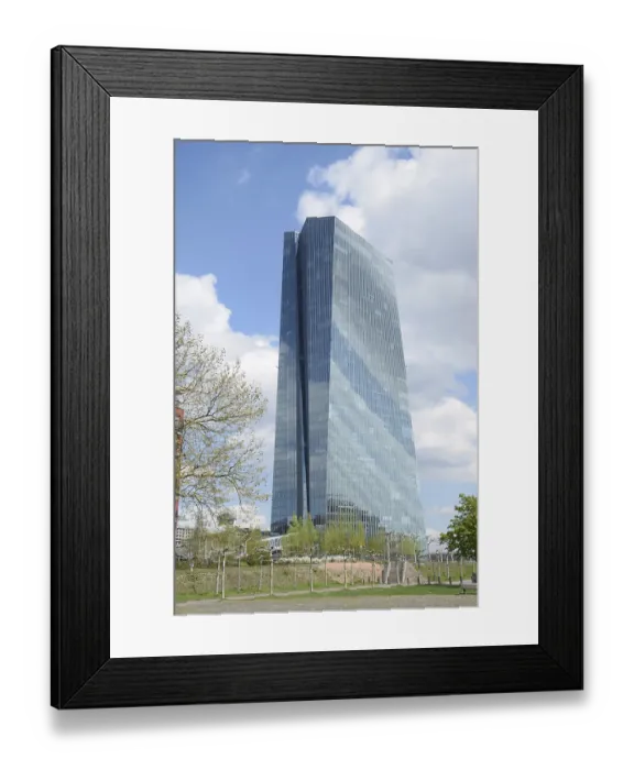 Framed Print : Frankfurt, Main, ECB, European Central Bank