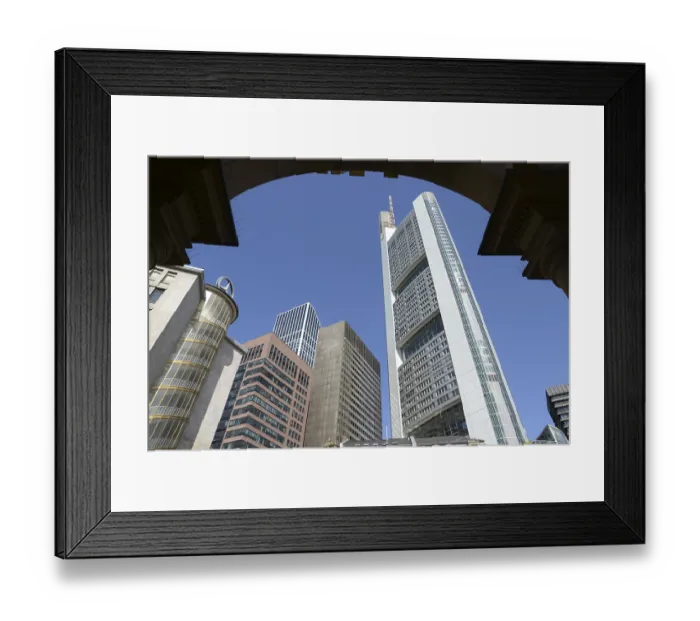 Framed Print : High-rise building, Frankfurt, skyscraper Framed Print : High-rise building, Frankfurt, skyscraper