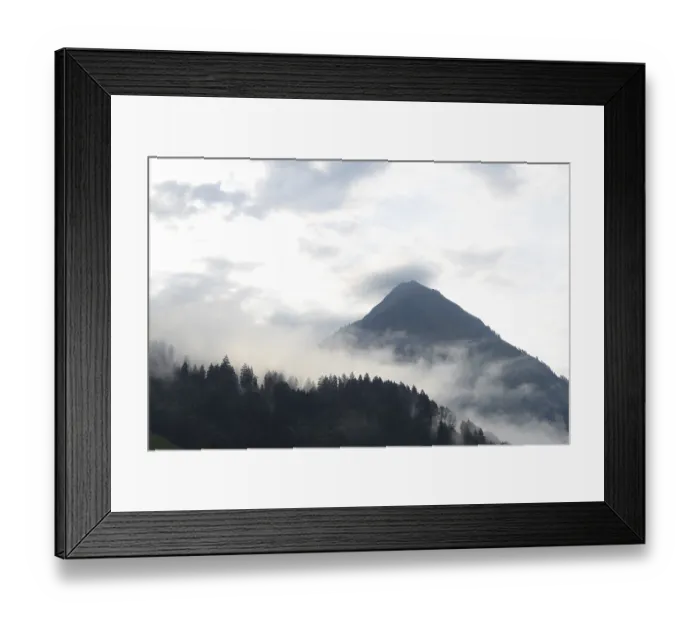 Framed Print : Morning fog, Schoppernau, Bregenzerwald