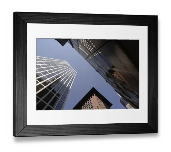 Framed Print : High-rise building, high-rise buildings