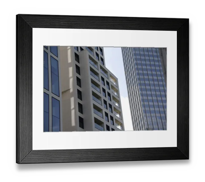 Framed Print : High-rise building, high-rise buildings