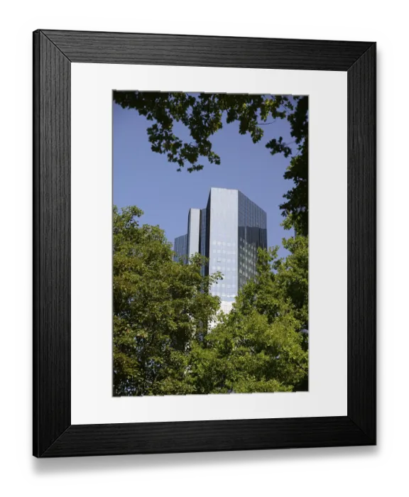 Framed Print : High-rise building, Frankfurt, skyscraper Framed Print : High-rise building, Frankfurt, skyscraper