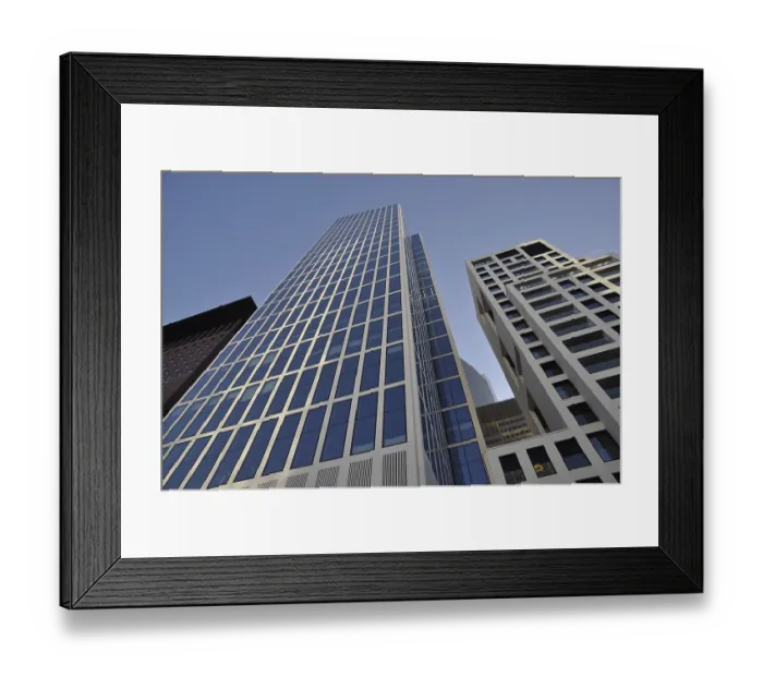 Framed Print : High-rise building, Frankfurt, skyscrapers