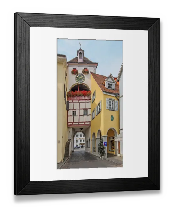 Framed Print : Meersburger Unterstadt, city gate