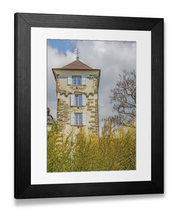 Framed Print : Bath tower, Uberlingen am Lake Constance Bath tower Framed Print : Bath tower, Uberlingen am Lake Constance Bath tower
