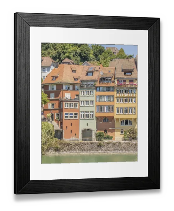 Framed Print : Laufenburg on the Upper Rhine, South Baden