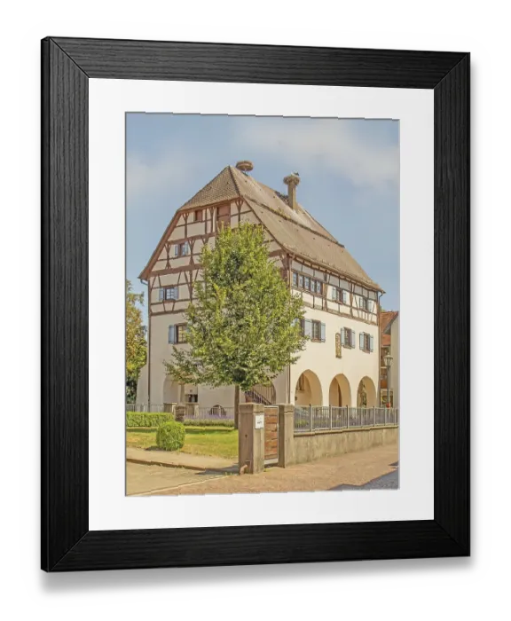 Framed Print : Buchauer Amtshaus Bad-Saulgau