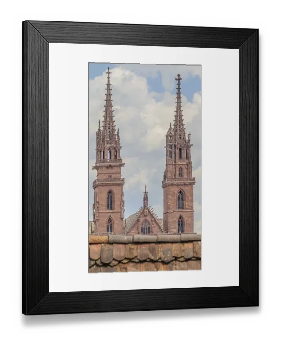 Framed Print : Basler Munster, Switzerland Basler M?nster