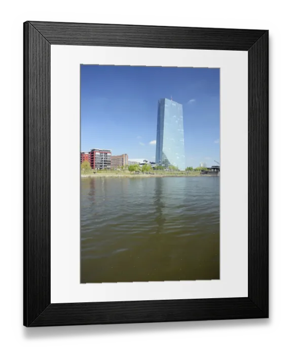 Framed Print : Frankfurt, Main, ECB, European Central Bank