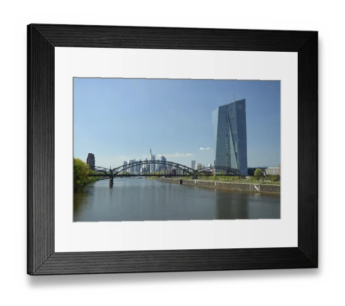 Framed Print : Frankfurt, Main, ECB, European Central Bank