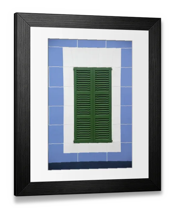 Framed Print : Window, Portocolom, Majorca, Porto Colom Framed Print : Window, Portocolom, Majorca, Porto Colom