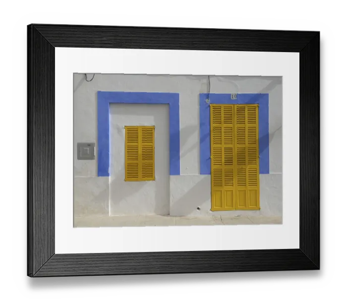 Framed Print : Window, Portocolom, Majorca, Porto Colom Framed Print : Window, Portocolom, Majorca, Porto Colom