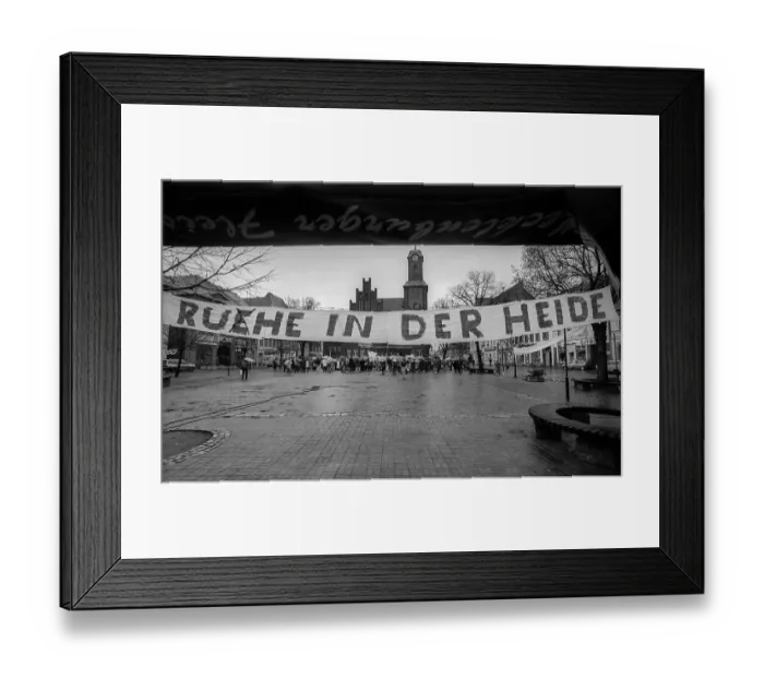 Framed Print : Germany, Wittstock, 14.11.1992 Framed Print : Germany, Wittstock, 14.11.1992