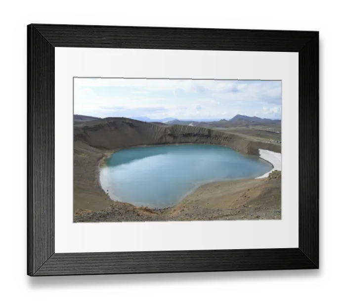 Framed Print : Volcano, Viti, crater lake, Maar
