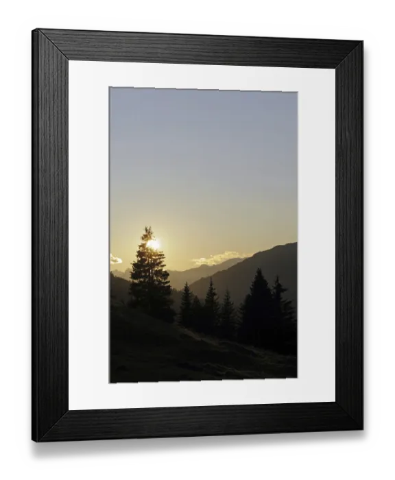 Framed Print : Evening, mountains, mountain, mountain
