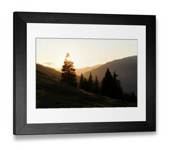 Framed Print : Evening, mountains, mountain, mountain