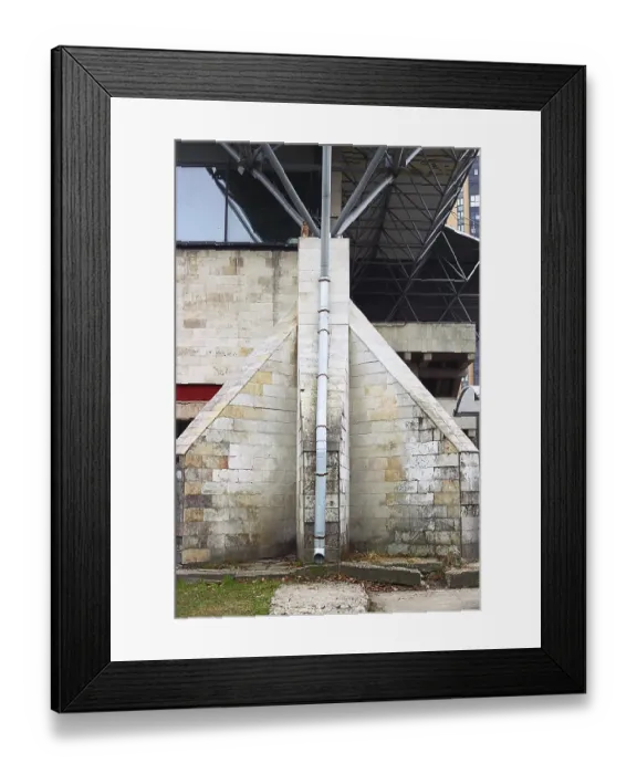 Framed Print : Soviet architecture. Building of the swimming pool
