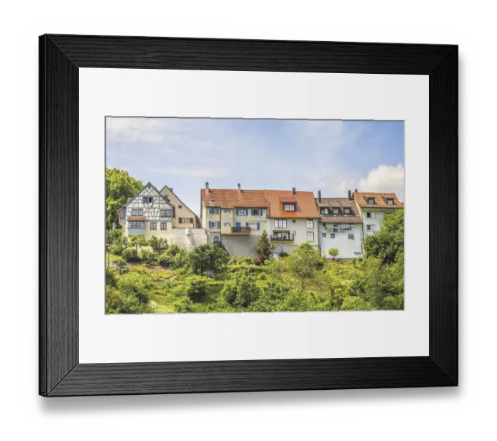 Framed Print : Building on the city wall, Oberstadt Framed Print : Building on the city wall, Oberstadt