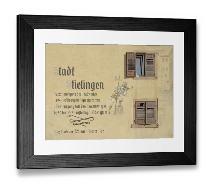Framed Print : Inscription in memory of the NiedereTor Framed Print : Inscription in memory of the NiedereTor