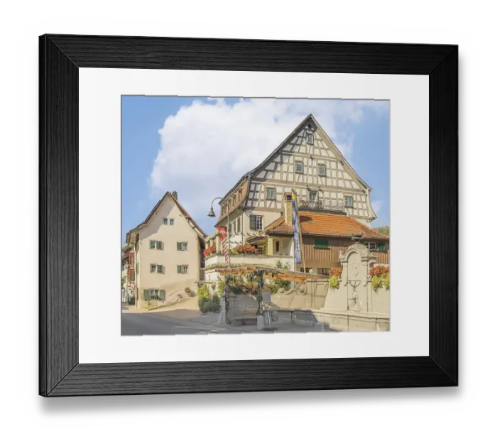 Framed Print : Hallau, Canton of Schaffhausen, Switzerland