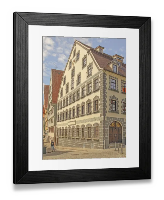 Framed Print : Former pharmacy, Leube House or Leubesches House