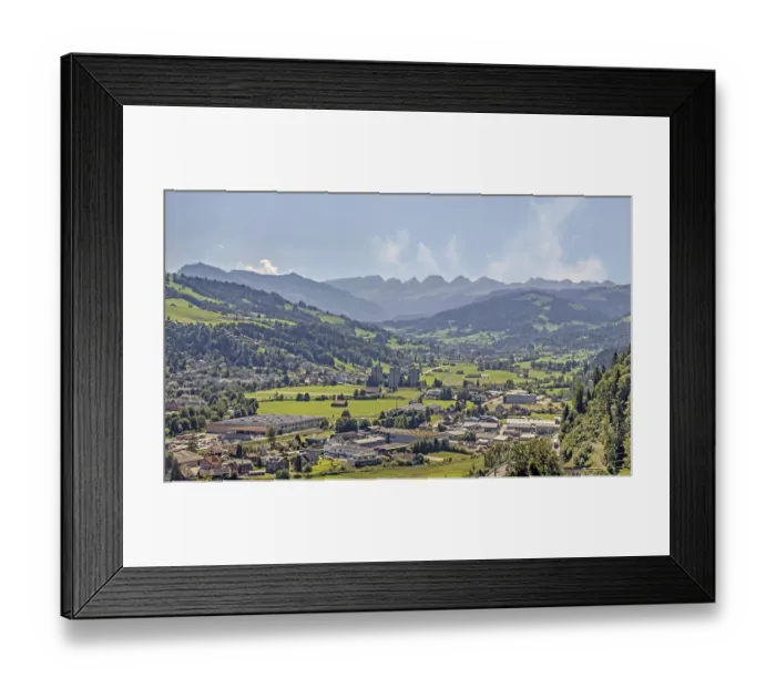 Framed Print : Toggenburg panorama towards the Appenzell Alps