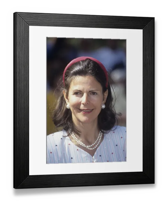 Framed Print : Queen Silvia of Sweden 1993 Framed Print : Queen Silvia of Sweden 1993