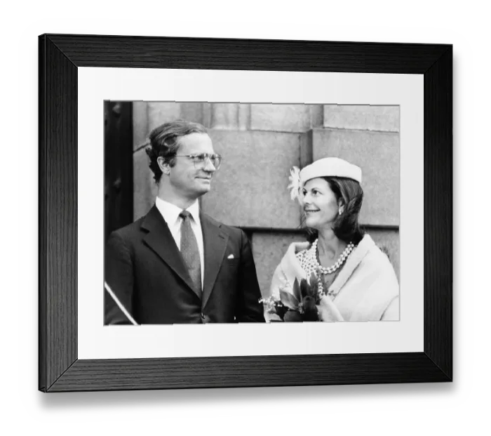 Framed Print : 1984 Kungaparet ar i Jonkoping med anledning av stadens 700-arsjubileum