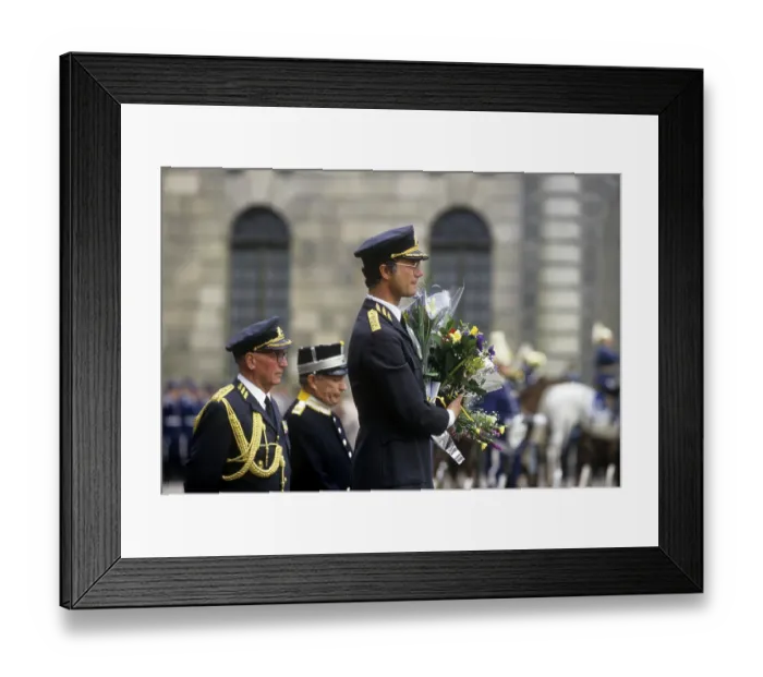 Framed Print : Kungens fodelsedag 30 April 1988 Carl XVI Gustaf