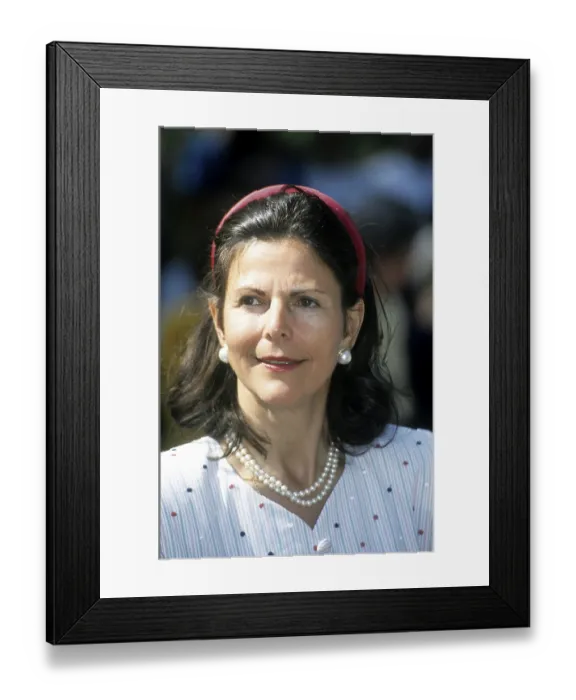 Framed Print : Drottning Silvia 1993 Queen Silvia of Sweden