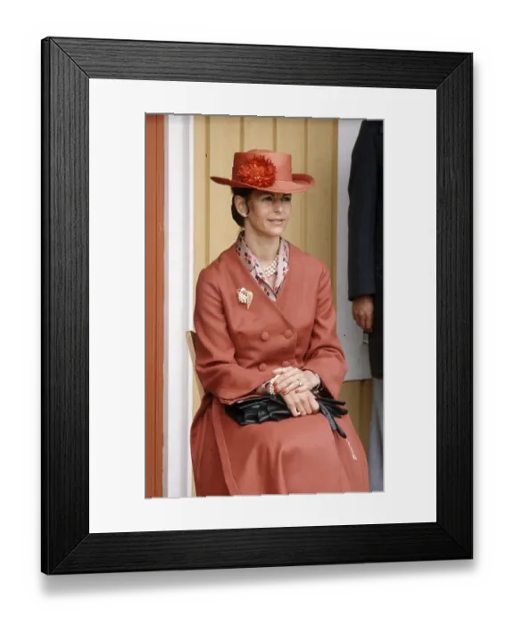 Framed Print : Drottning Silvia 1980 Queen Silvia of Sweden