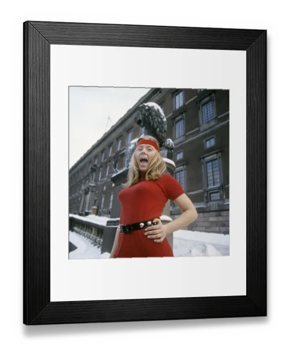Framed Print : Leena Skoog (1951-1998) Swedish model and actress