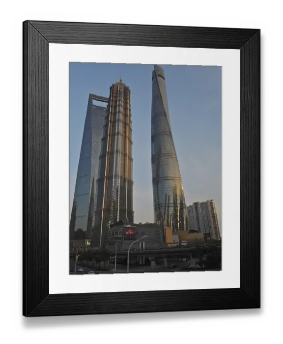 Framed Print : Two impressive modern skyscrapers Framed Print : Two impressive modern skyscrapers