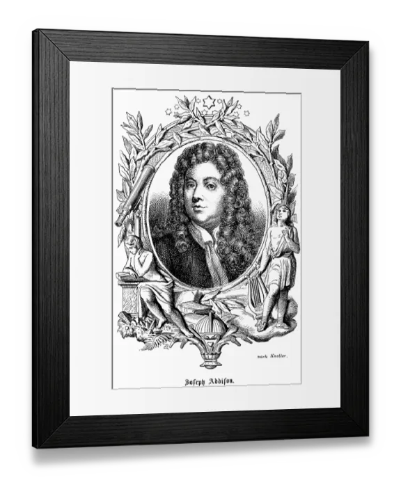 Framed Print : Joseph Addison (1672-1719) England Framed Print : Joseph Addison (1672-1719) England