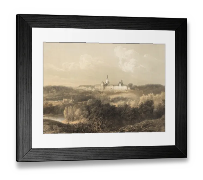 Framed Print : Rolduc Abbey, Abdij Rolduc, around 1860