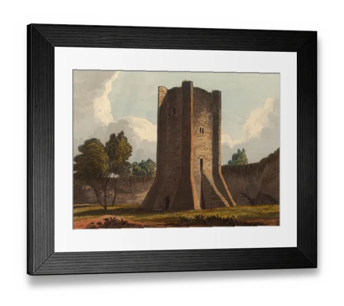 Framed Print : Coningsborough Castle watchtower