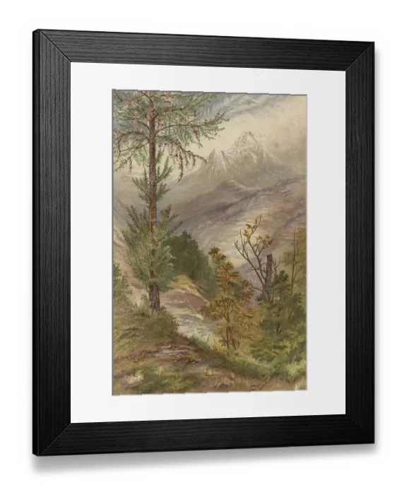Framed Print : Landscape, valley in the area of Aosta