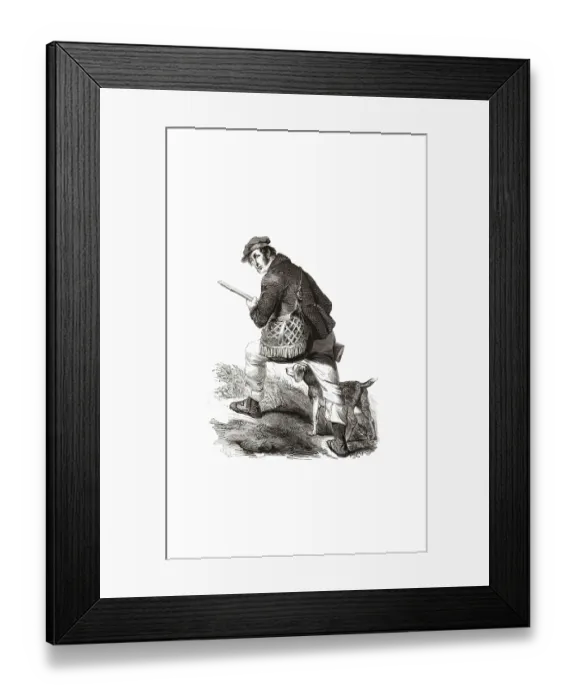 Framed Print : Types from Holland around 1841 Framed Print : Types from Holland around 1841