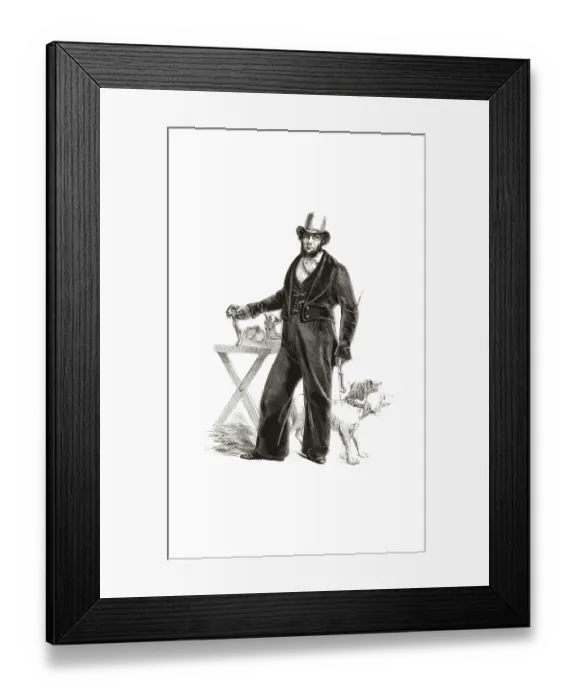 Framed Print : Types from Holland around 1841 Framed Print : Types from Holland around 1841
