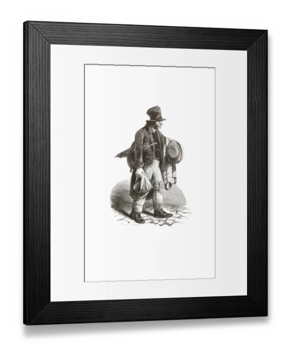 Framed Print : Types from Holland around 1841 Framed Print : Types from Holland around 1841